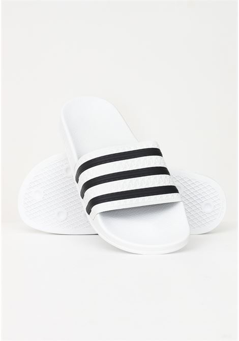 White slippers with black stripes for men and women ADIDAS ORIGINALS | 280648.